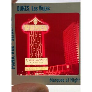 Lot 50's Las Vegas Pana-Vue Plastichrome Souvenir Slides Casino Show Sands Dunes